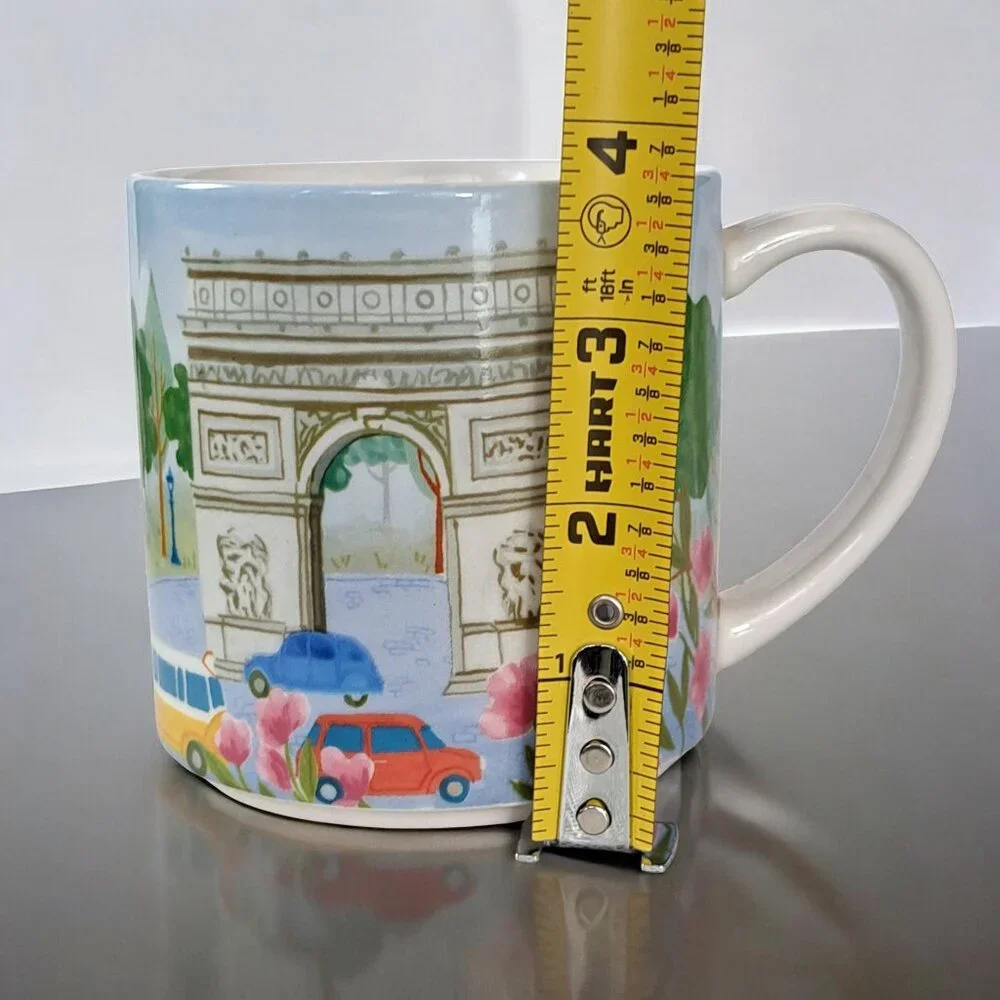 Sur La Table Mug Paris France Arc De Triomphe Cafe Bistro White